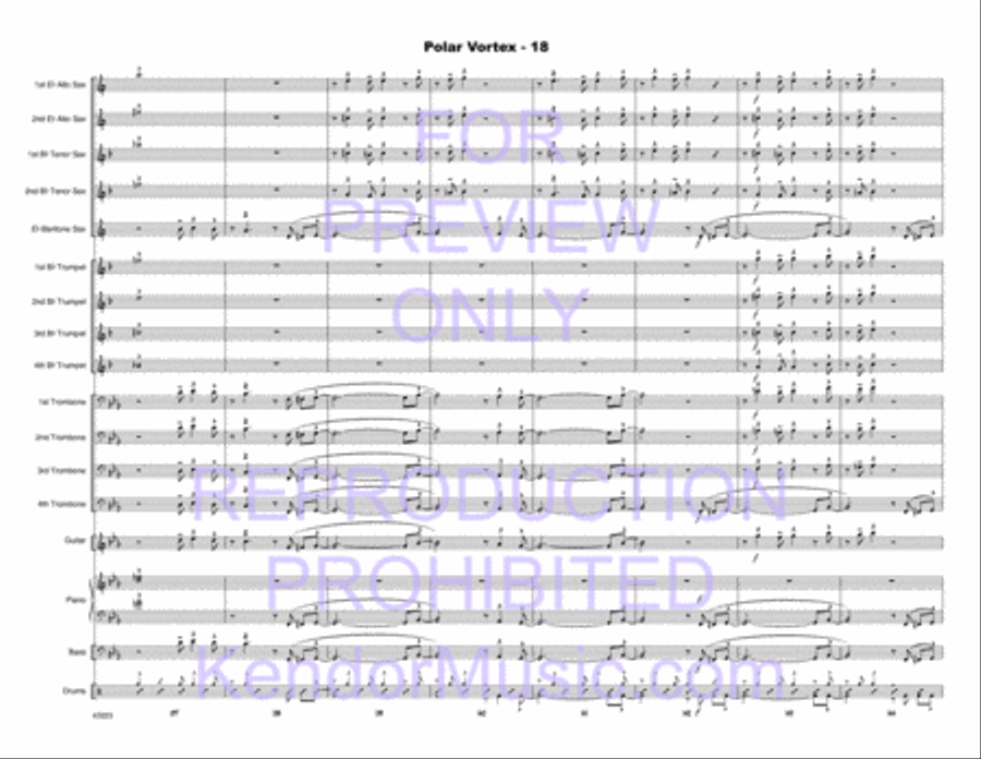 Polar Vortex Polar Vortex Jazz Ensemble scores gallery preview page 19