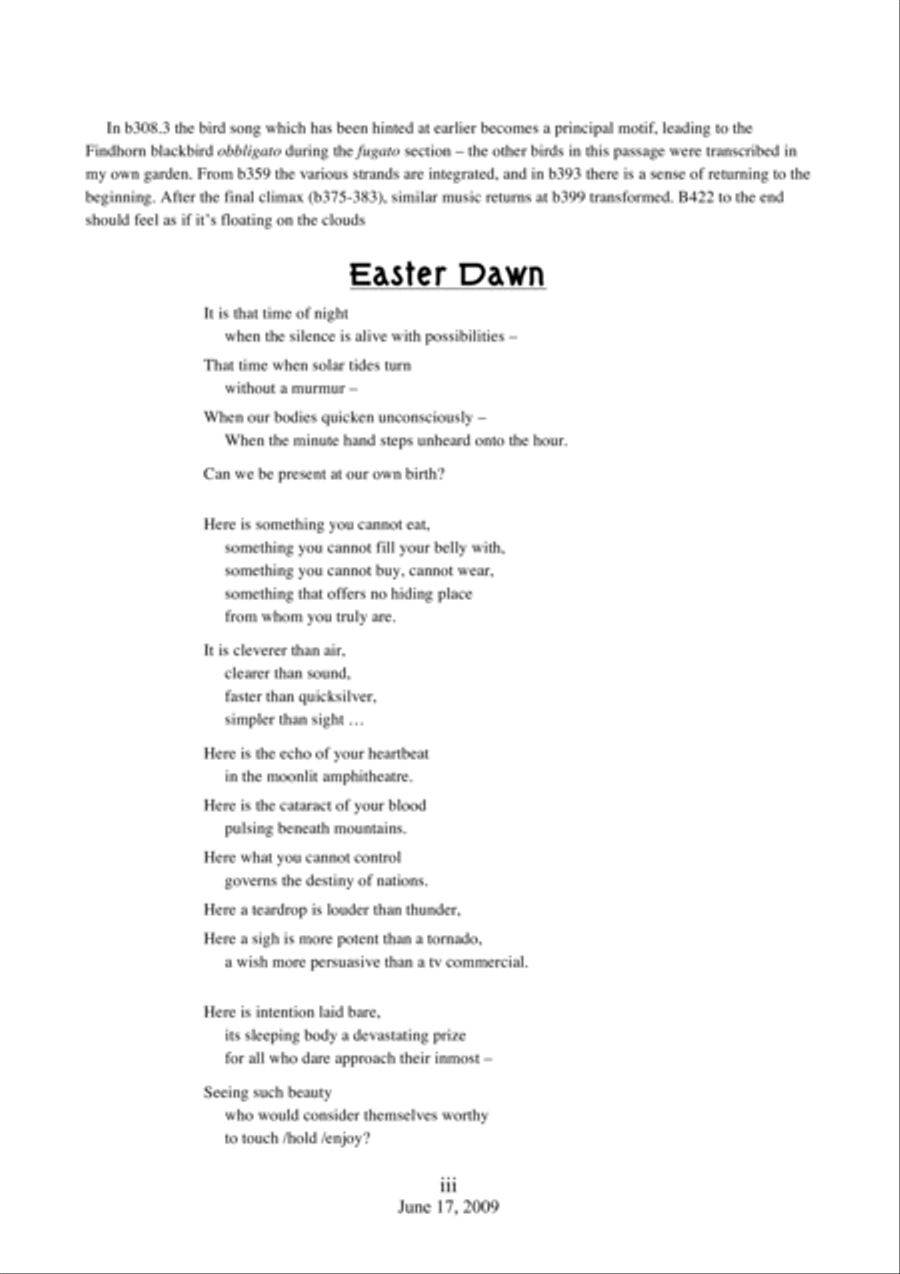 Easter Dawn. Visionary Motet for SSAATTB & piano Divisi scores gallery preview page 3