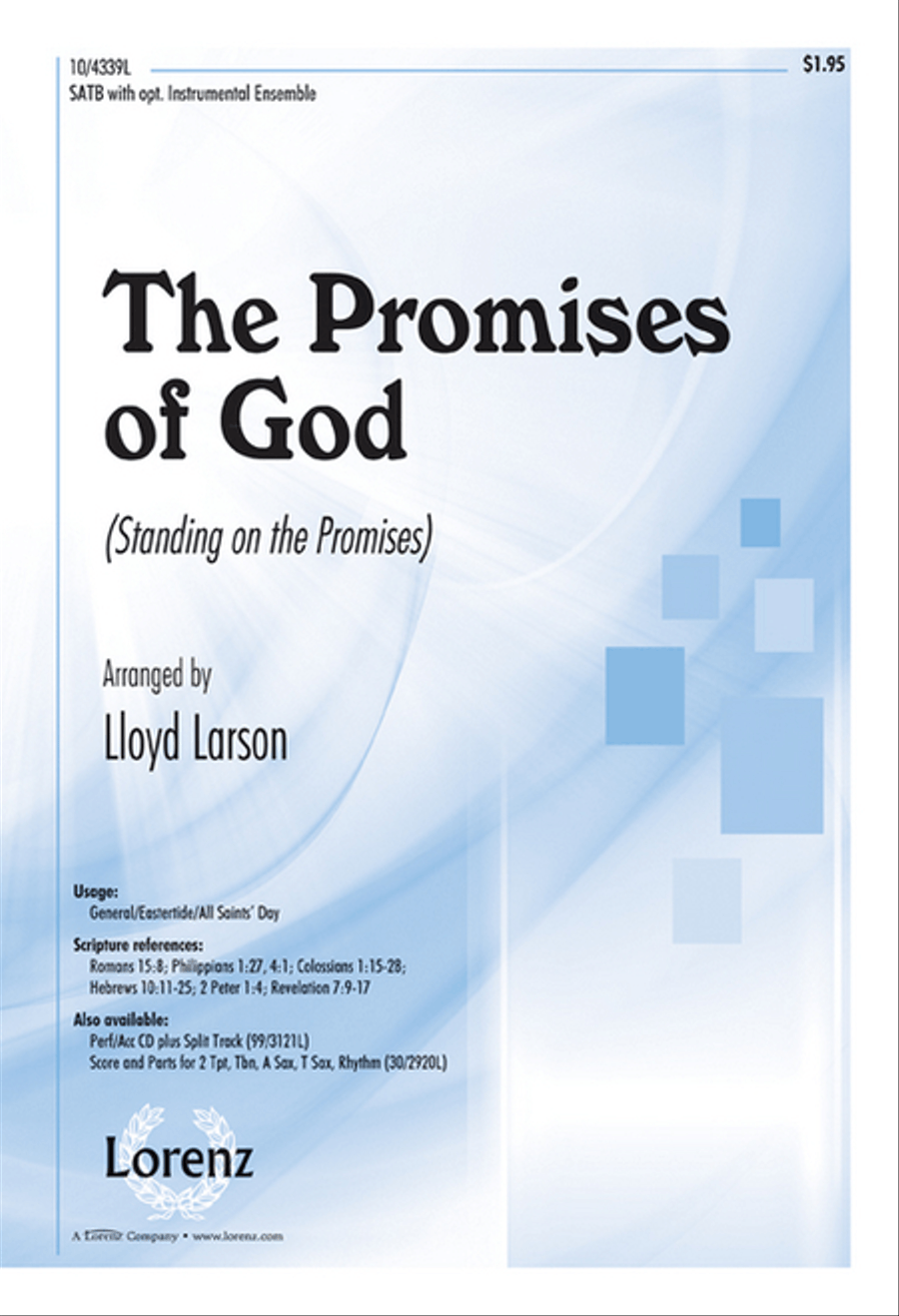 The Promises of God 4-Part scores gallery preview page 1