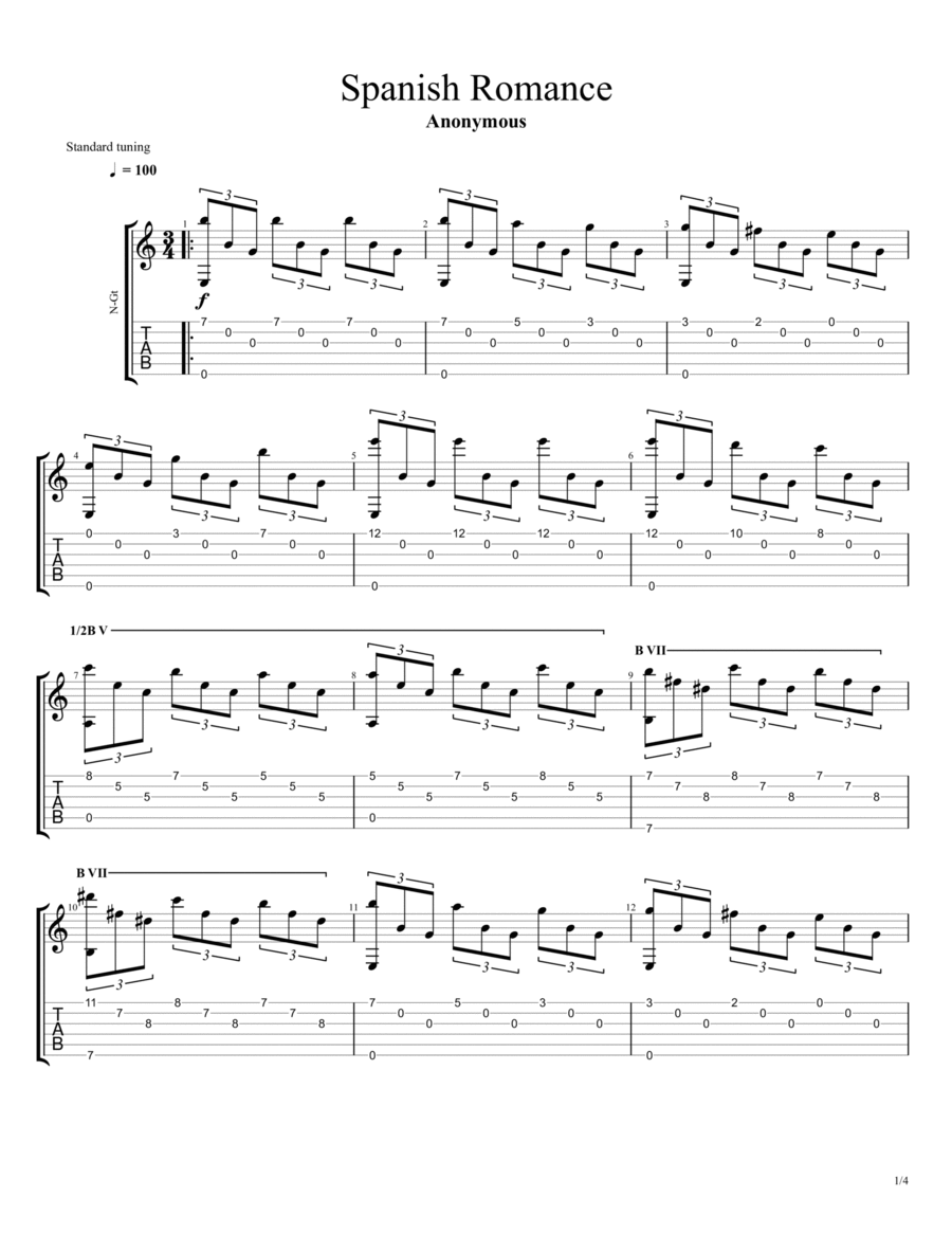 Romance shop classical guitar