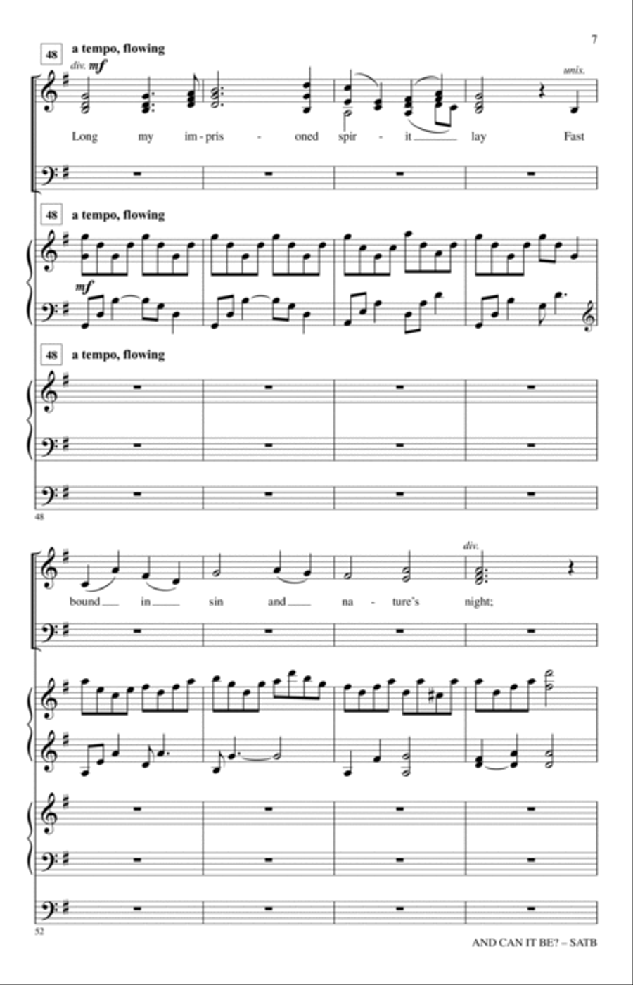 And Can It Be? 4-Part scores gallery preview page 6