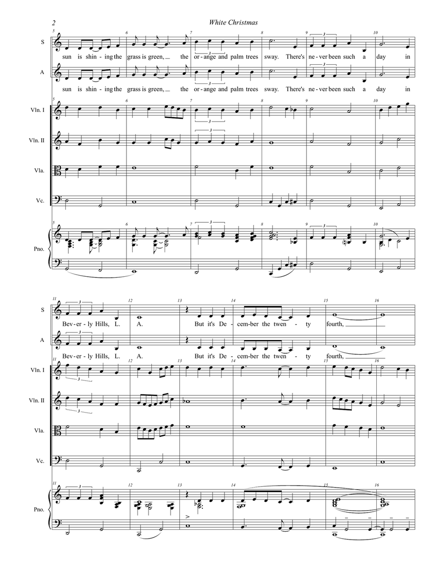 White Christmas White Christmas 4-Part scores gallery preview page 2