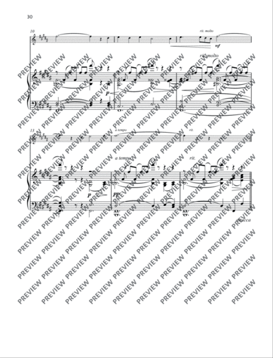 Introduction – Cortège Introduction – Cortège Flute Solo scores gallery preview page 3