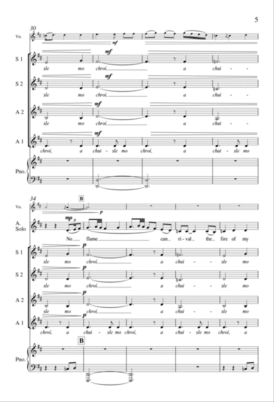 O Pulse of My Heart (A Chuisle Mo Chroí) SSAA scores gallery preview page 4