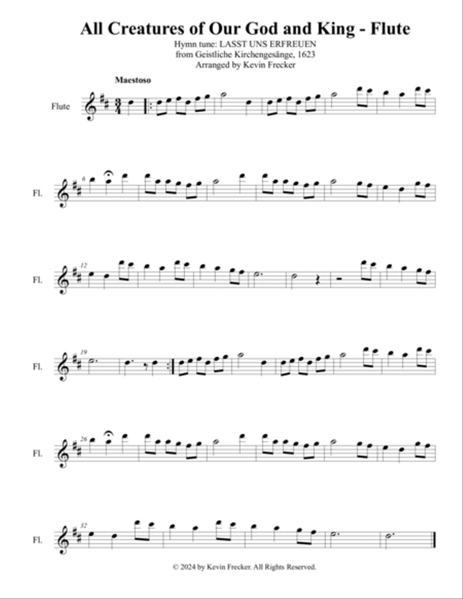 All Creatures of Our God and King Chamber Music scores gallery preview page 4