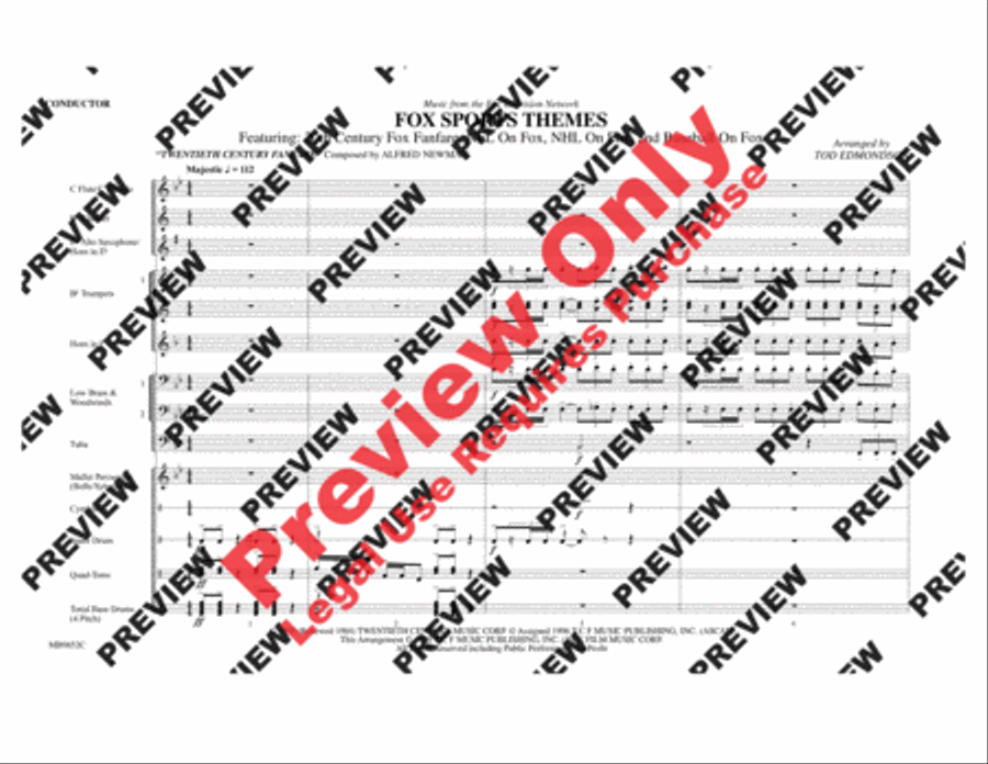 Fox Sports Themes Marching Band scores gallery preview page 2