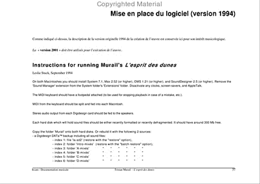 L'Esprit Des Dunes Electronic Media scores gallery preview page 31