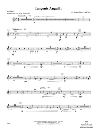 Tangents Angulár: (wp) 3rd B-flat Trombone T.C.