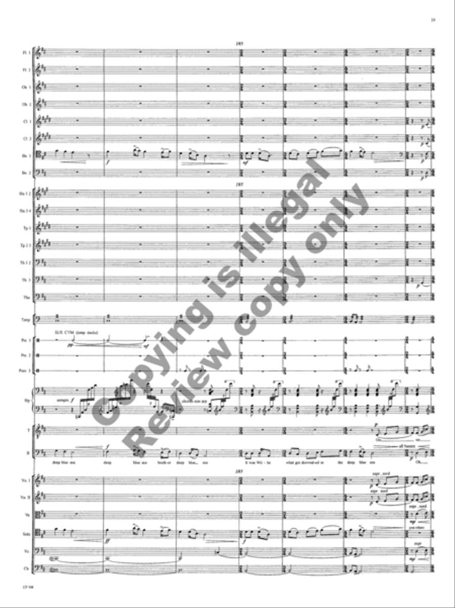 American Folk Song Suite (Orchestra Score) Choir scores gallery preview page 75