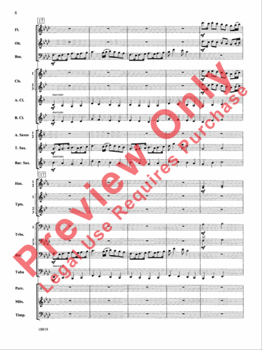 Grays Harbor March Concert Band scores gallery preview page 7