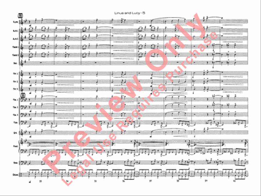 Linus and Lucy Jazz Ensemble scores gallery preview page 7