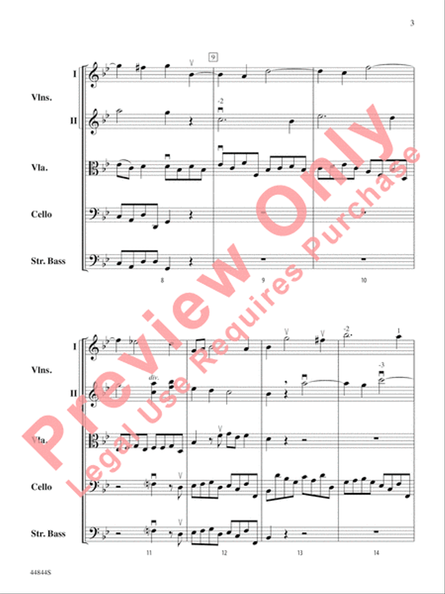 Concerto Grosso, Opus 6, No. 8 String Orchestra scores gallery preview page 4
