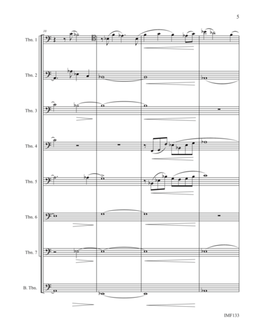 Ballade Trombone scores gallery preview page 4