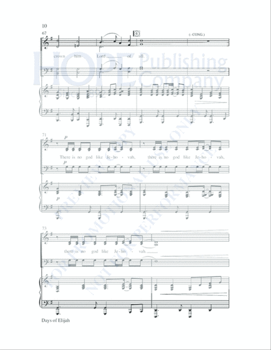 Days of Elijah Days of Elijah Choir scores gallery preview page 11