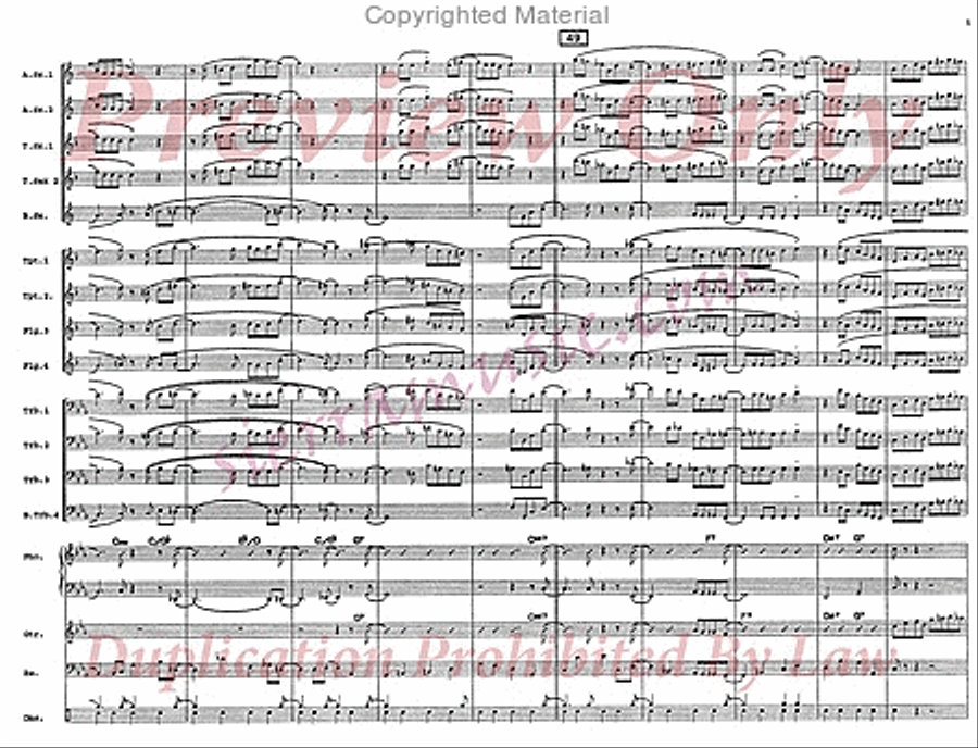 Work Song Jazz Ensemble scores gallery preview page 6