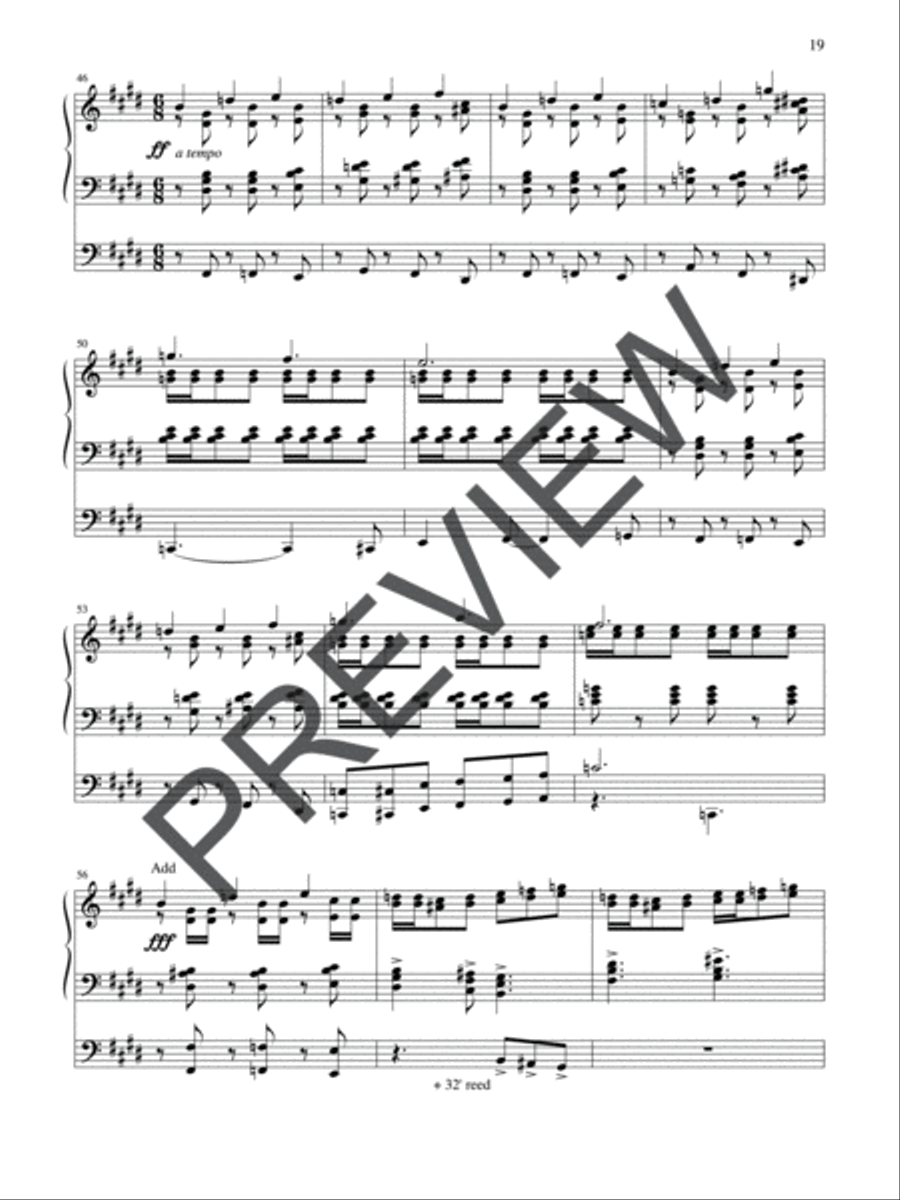 Liturgical Suite Organ scores gallery preview page 19