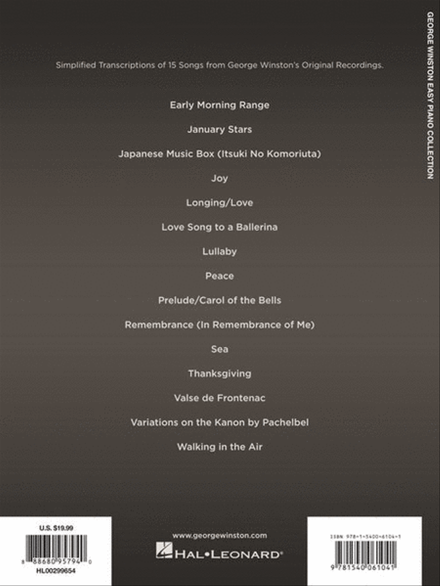 George Winston – Easy Piano Sheet Music Collection Easy Piano scores gallery preview page 12