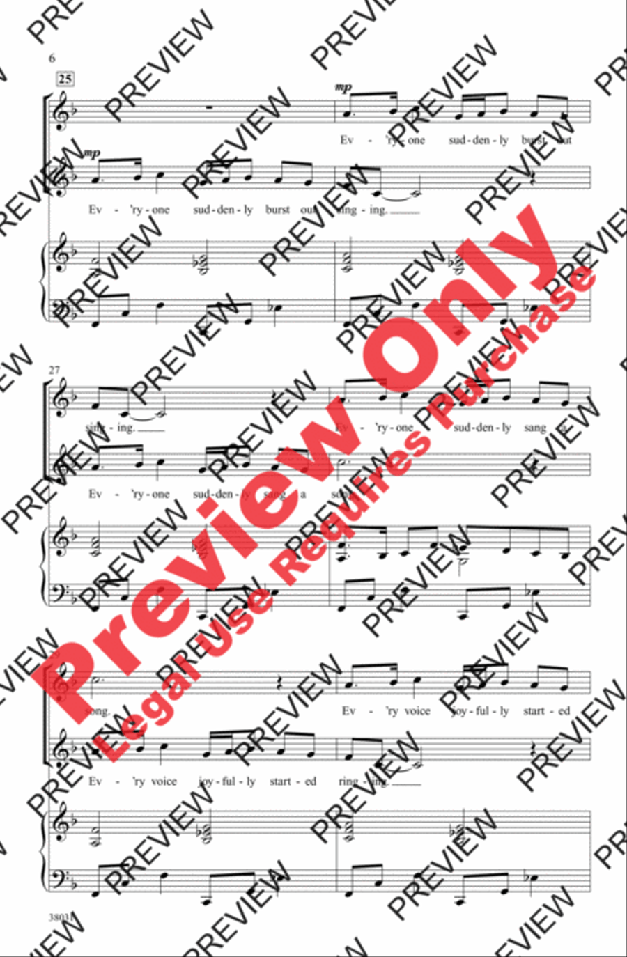 Everyone Sang Women's Choir scores gallery preview page 6