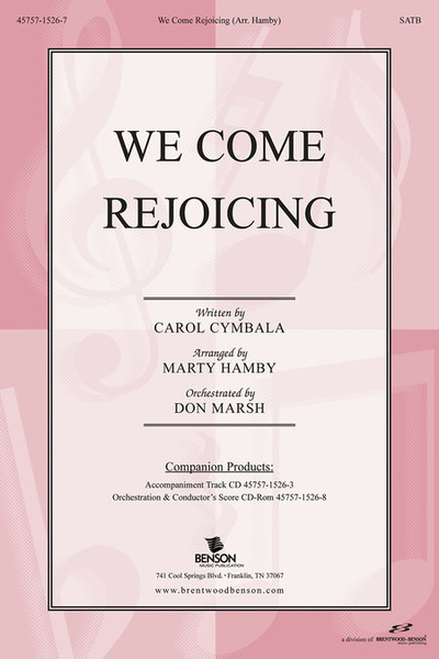 We Come Rejoicing (Orchestra Parts and Conductor's Score, CD-ROM)