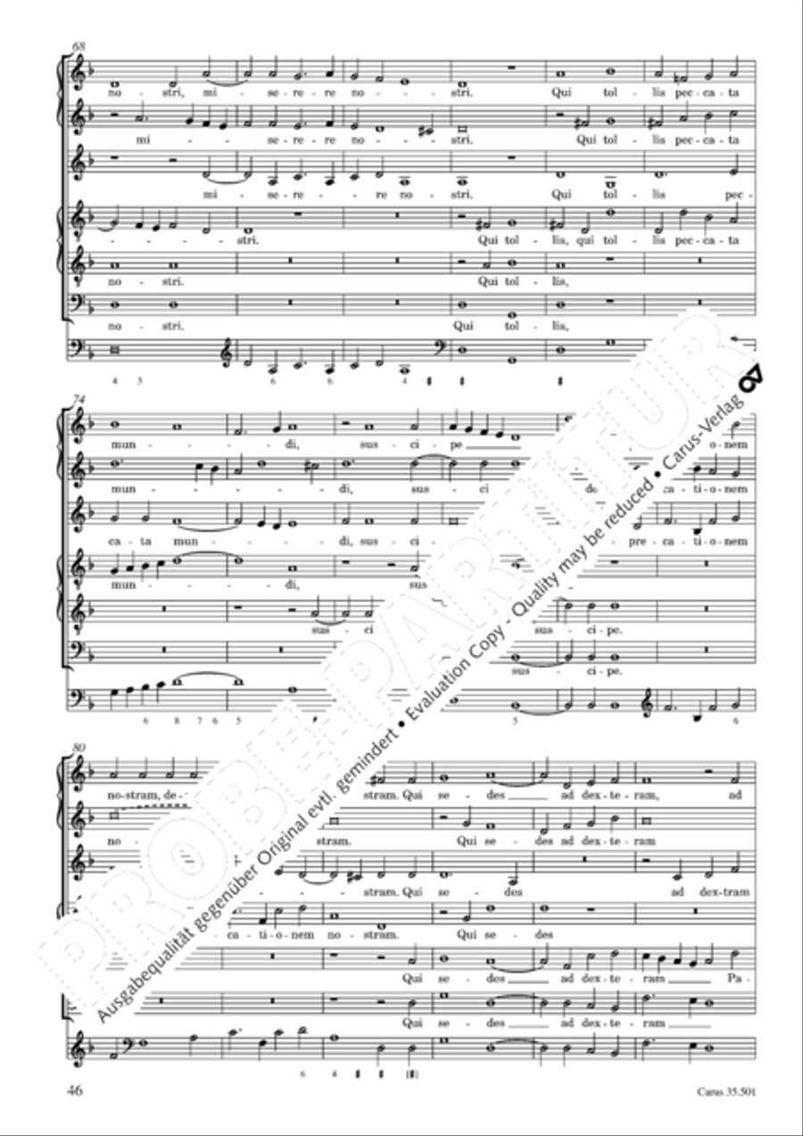 Palestrina: Masses and individual movements Score scores gallery preview page 61