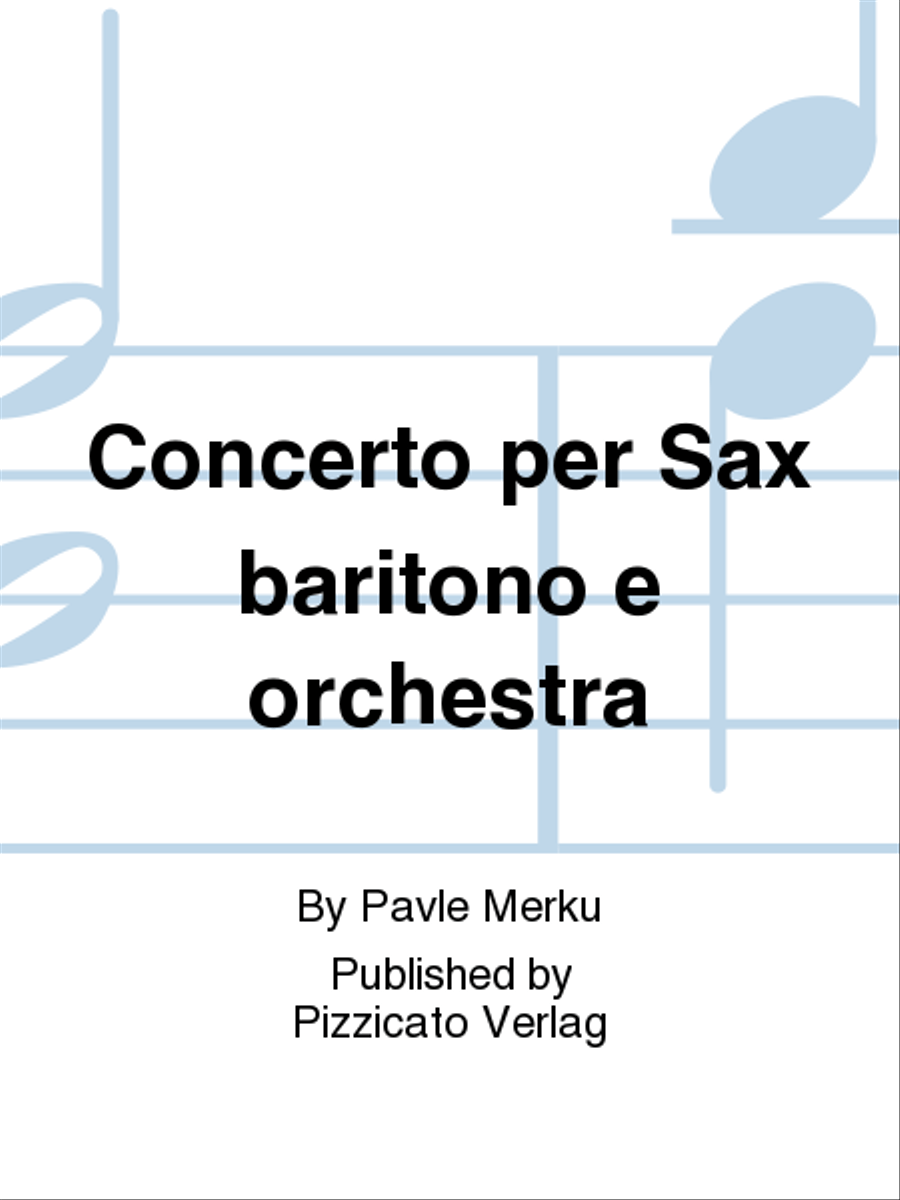 Concerto per Sax baritono e orchestra Orchestra scores gallery preview page 1