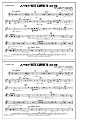 After the Love Has Gone (arr. Paul Murtha) - 2nd Bb Trumpet