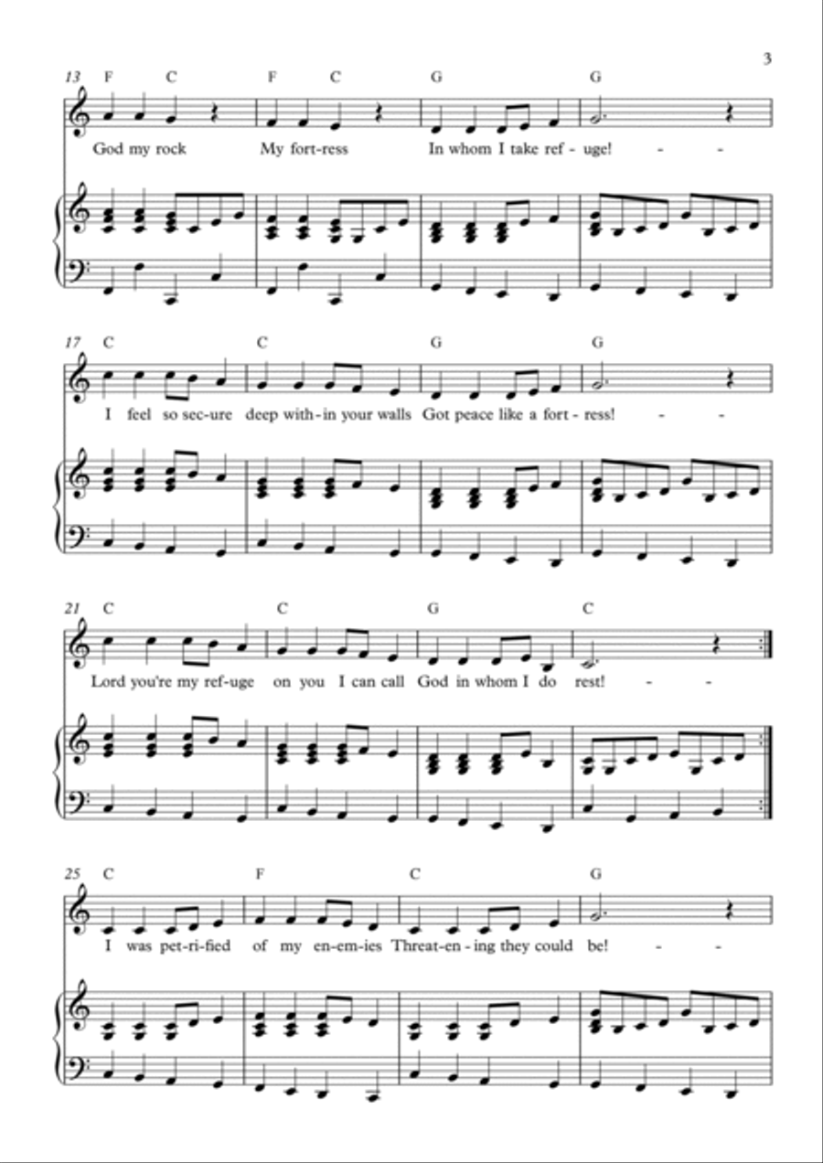 Peace Like a Fortress! Voice scores gallery preview page 3