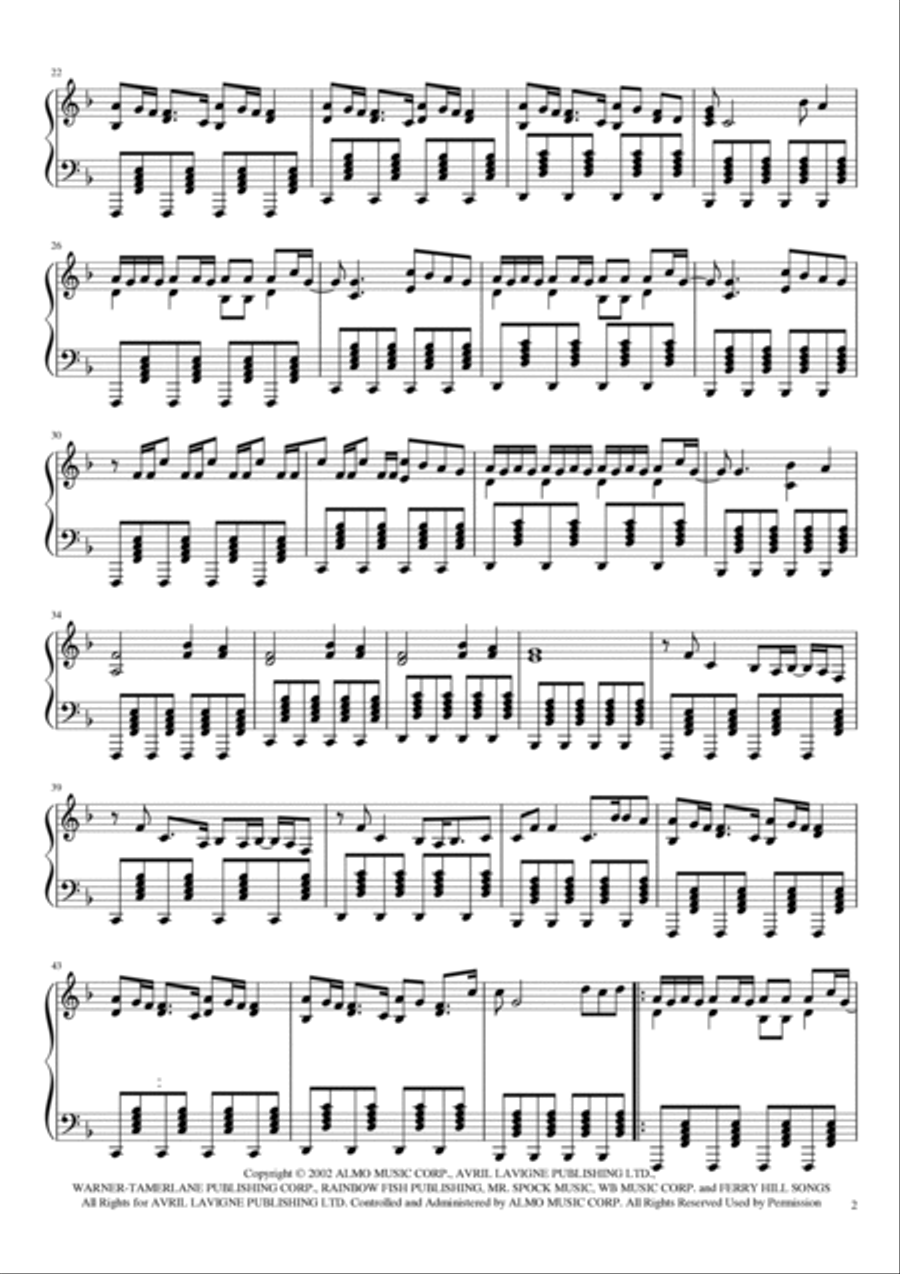 Complicated Piano Solo scores gallery preview page 2