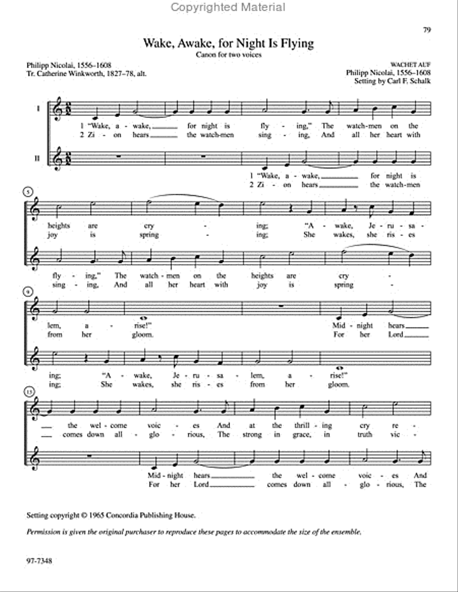 Alleluia to Jesus: The Choral Music of Carl F. Schalk 4-Part scores gallery preview page 18