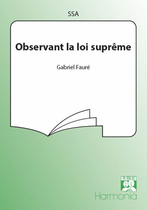 Book cover for Observant la loi suprême