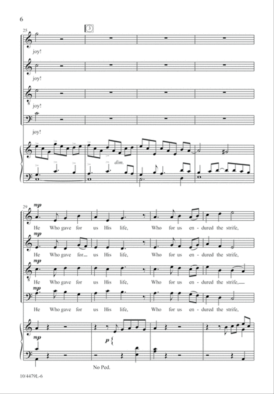 Sing for Joy, Alleluia! 4-Part scores gallery preview page 7