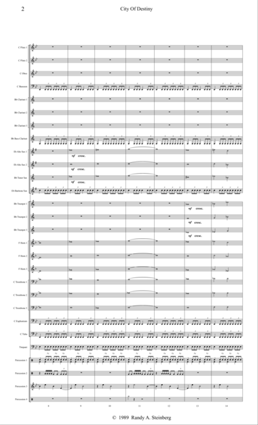 City Of Destiny Concert Band scores gallery preview page 5