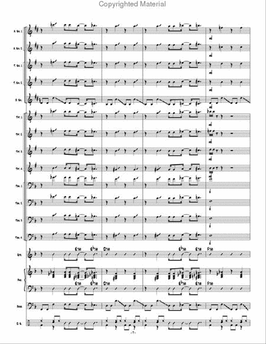 Psychopathic Cyber Freak Jazz Ensemble scores gallery preview page 8