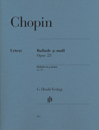 Book cover for Ballade in G minor Op. 23