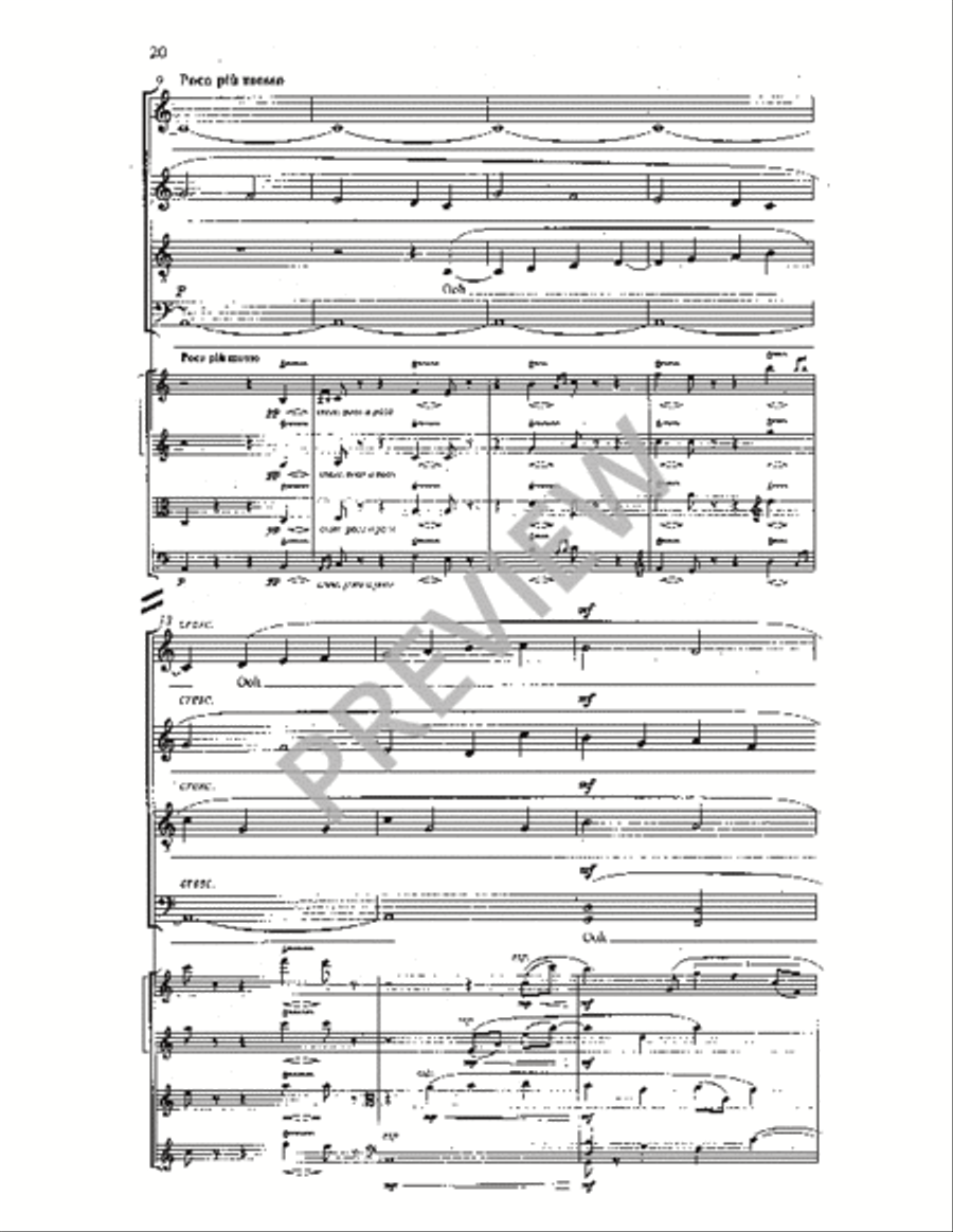 Five Hebrew Love Songs (Conductor's Full Score) Choir scores gallery preview page 20