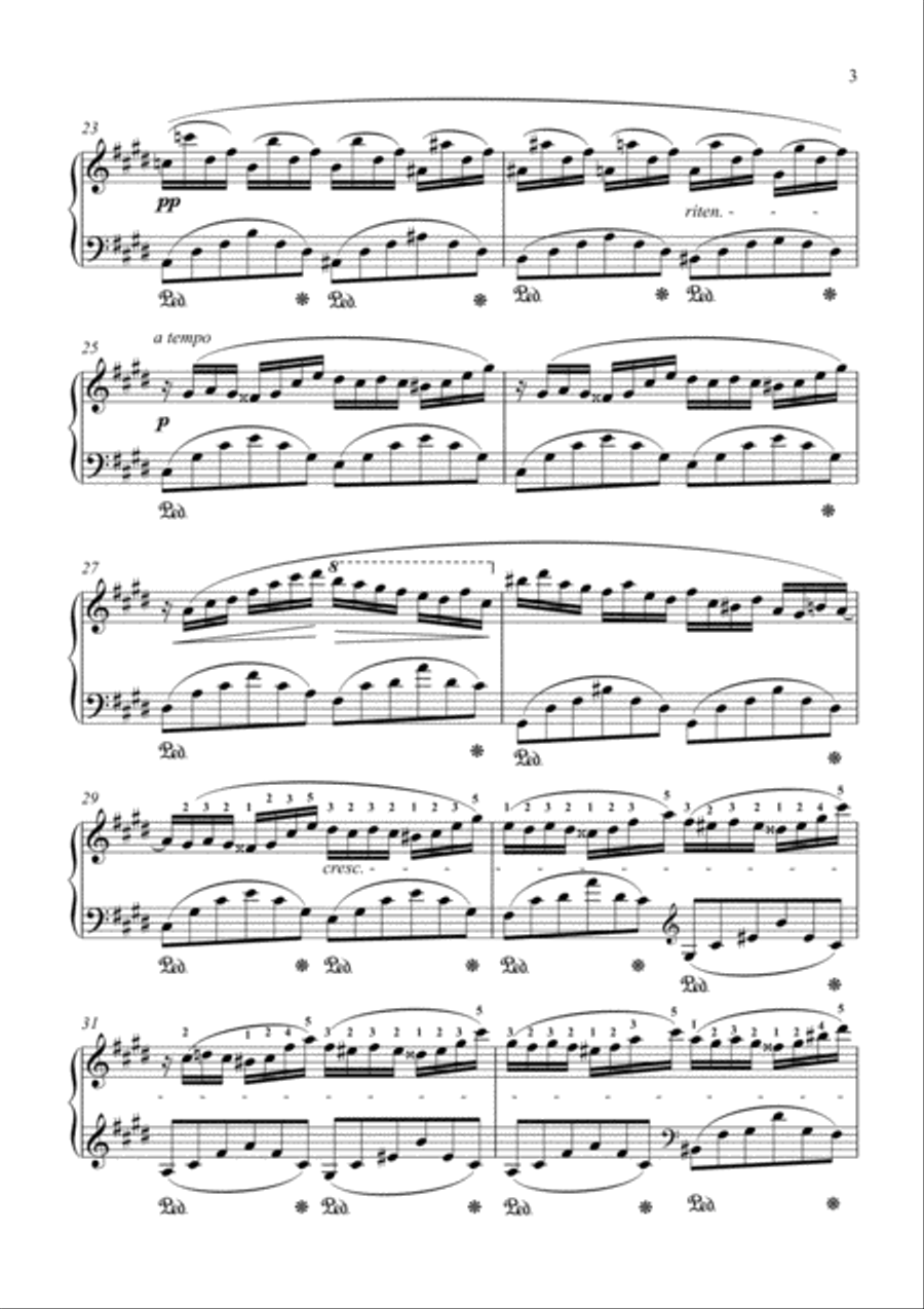 Chopin - Fantaisie-Impromptu Piano Solo scores gallery preview page 4