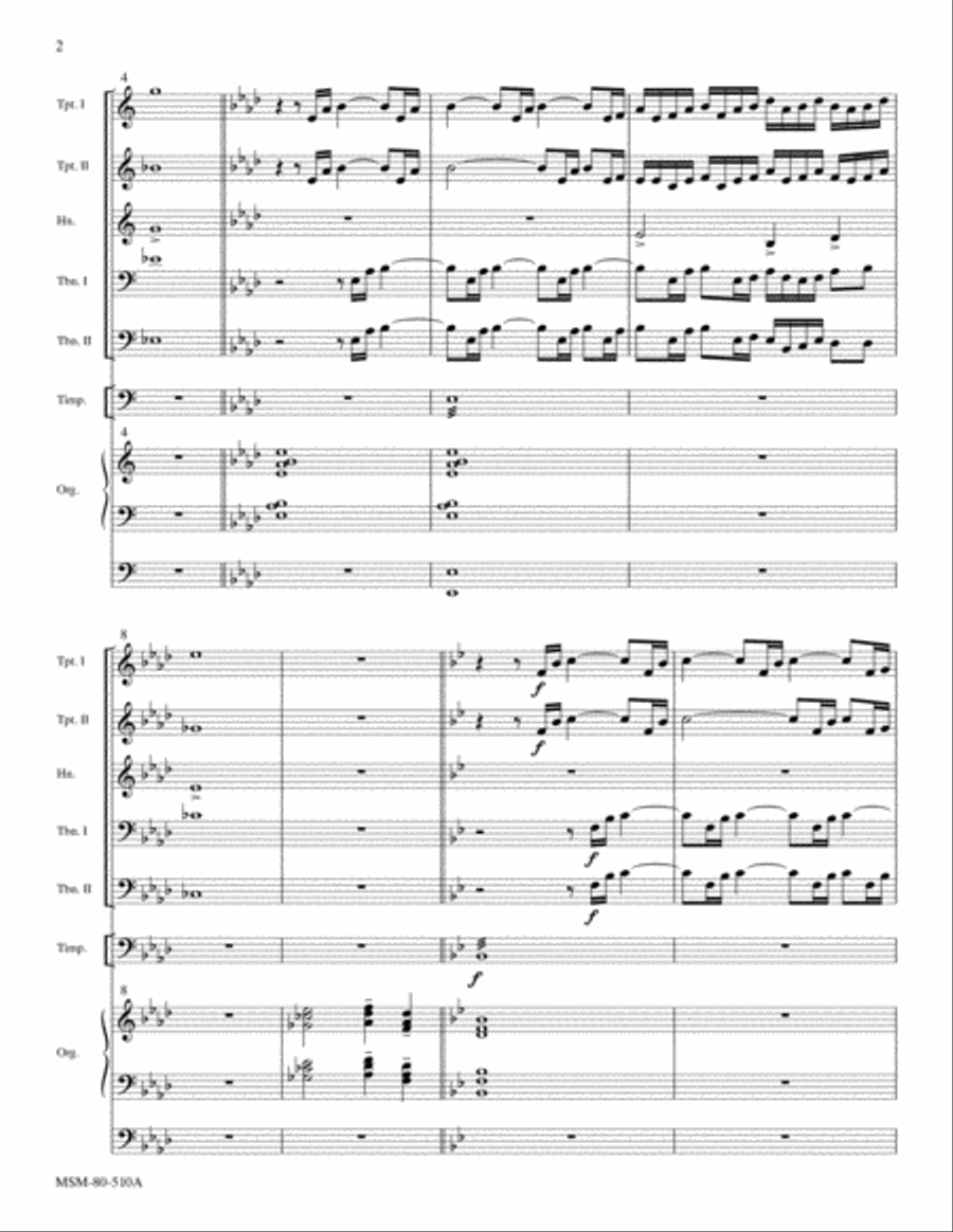 Let Us Go Rejoicing: Fanfare, Introit, and Procession for the Dedication of a Church Choir scores gallery preview page 2