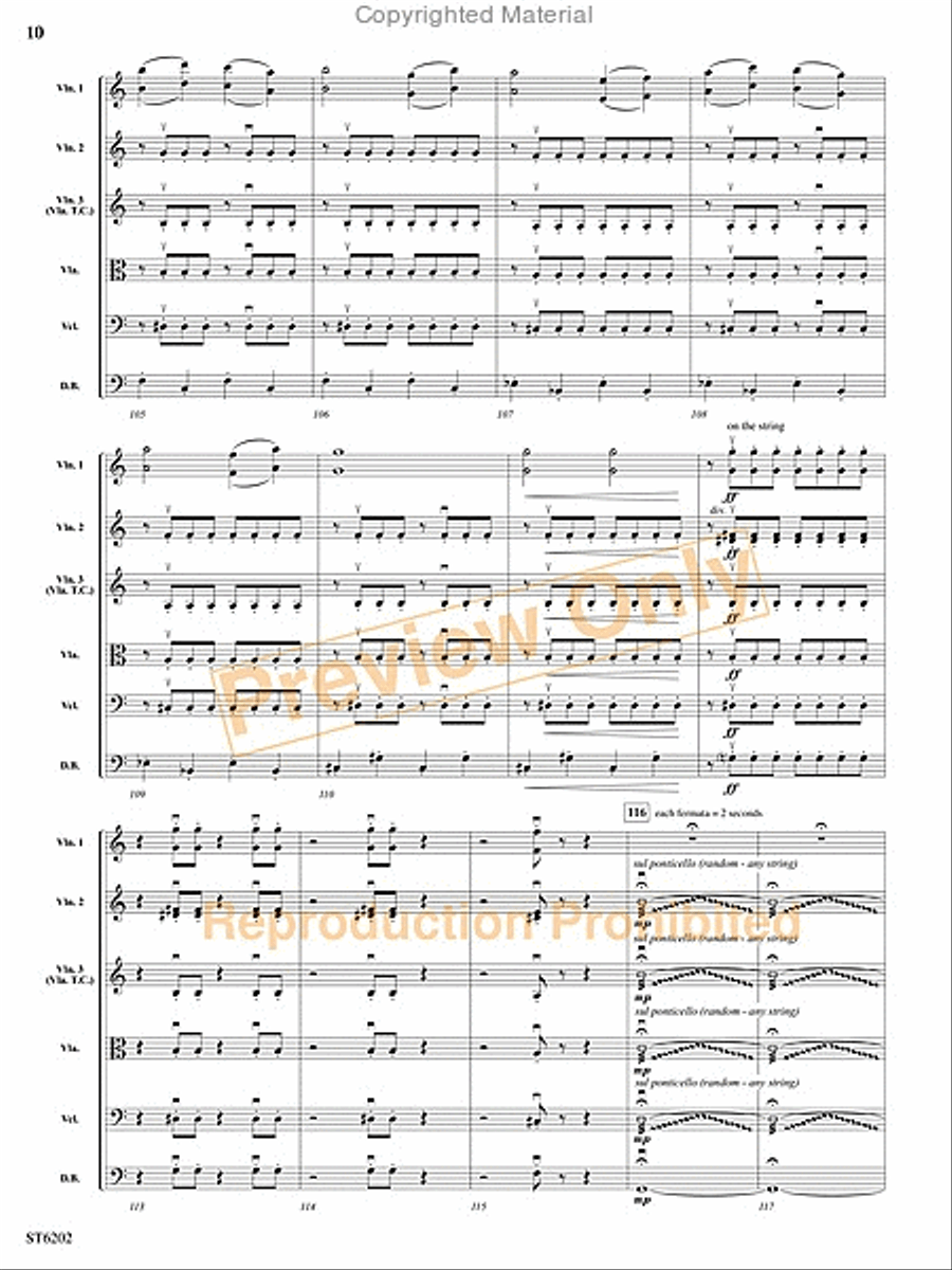 Ghost Carnival String Orchestra scores gallery preview page 9