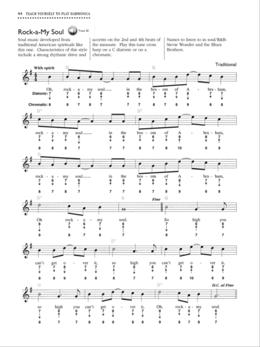 Alfred's Teach Yourself to Play Harmonica Harmonica scores gallery preview page 3