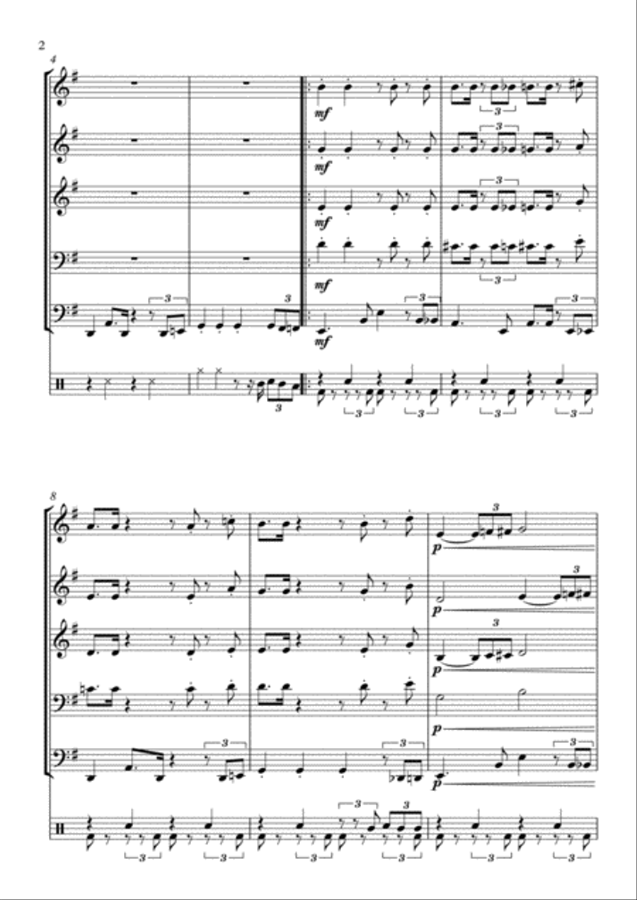 Isn't She Lovely Small Ensemble scores gallery preview page 2