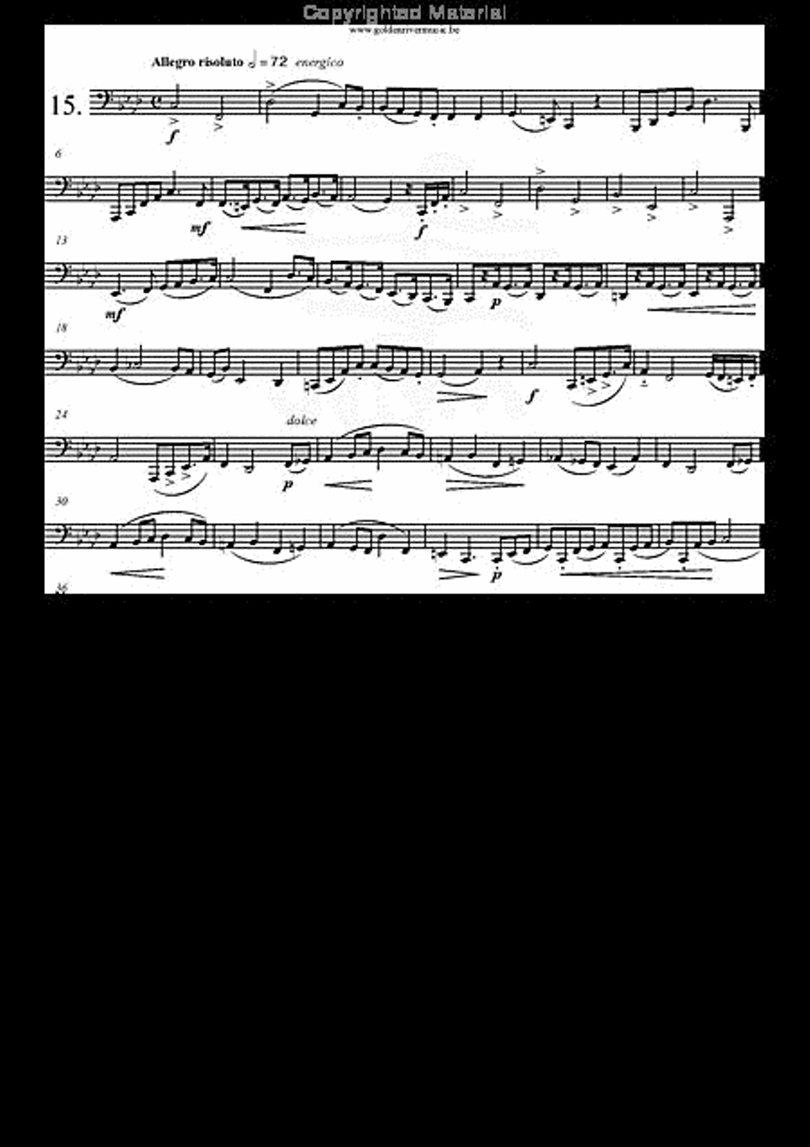 30 Etudes op. 13 Tuba scores gallery preview page 16