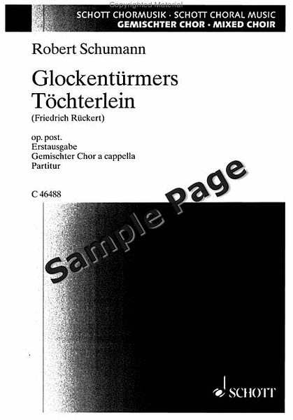 Schumann `glockenturmers Tochterlein'