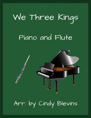 Book cover for We Three Kings, for Piano and Flute
