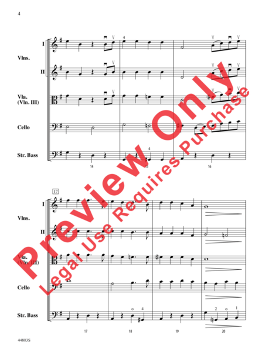 A Holly Jolly Christmas String Orchestra scores gallery preview page 5
