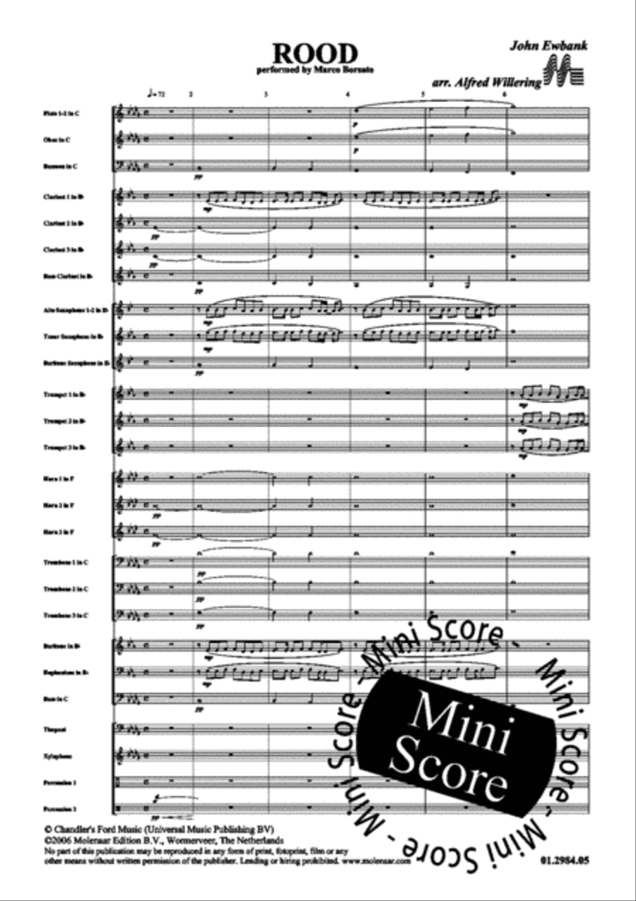 Rood Rood Concert Band scores gallery preview page 5