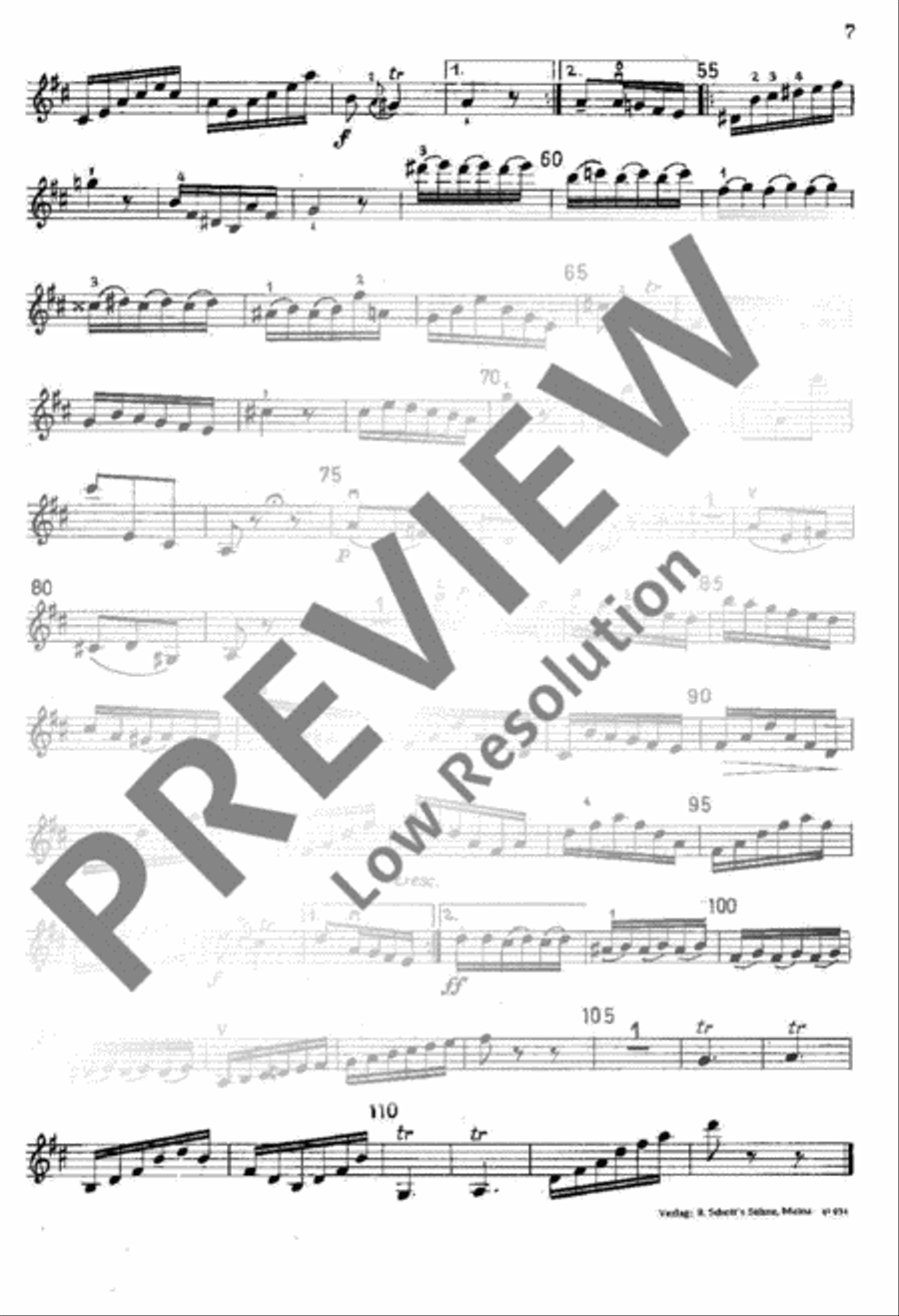 Symphony No. 1 Violin scores gallery preview page 8