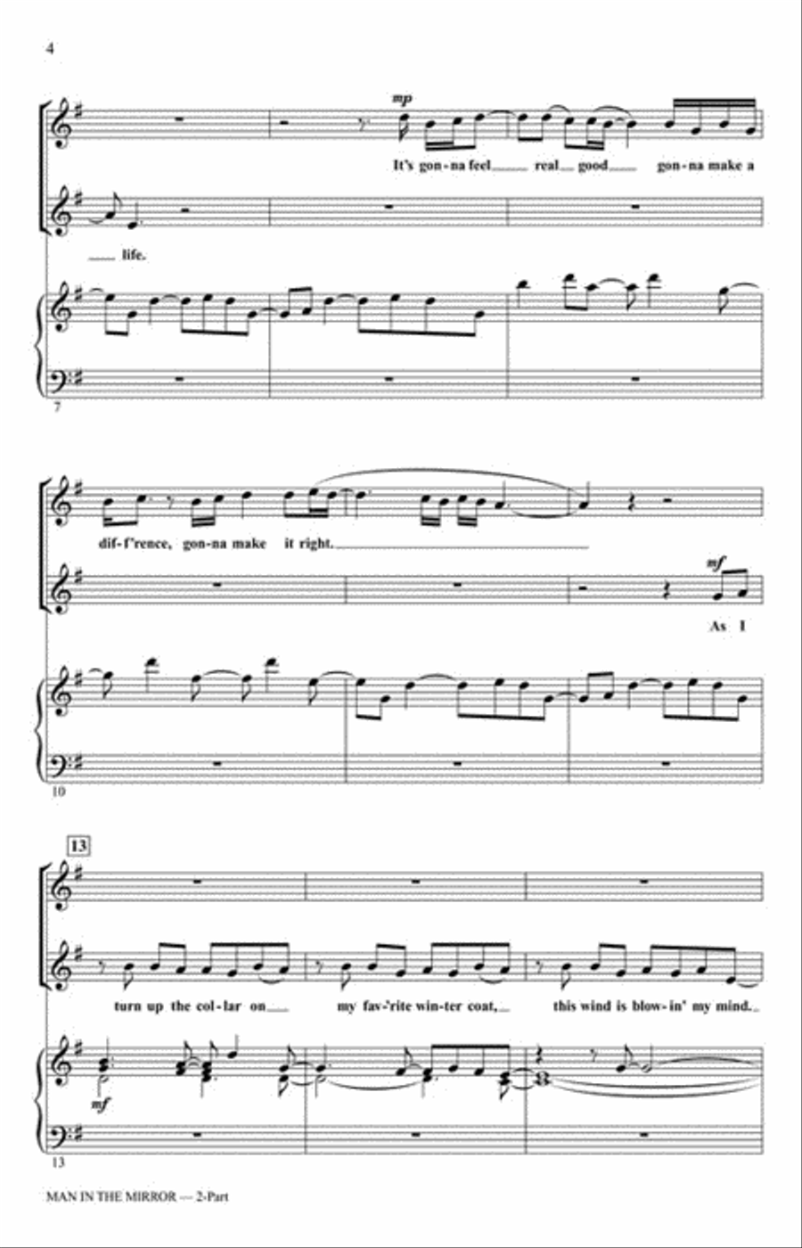 Man in the Mirror 2-Part scores gallery preview page 3