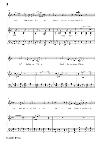 Schubert-An den Mond in einer Herbstnacht,D.614,in F Major,for Voice&Piano image number null