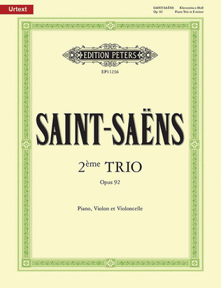 Book cover for Piano Trio No.2 in E minor Op. 92