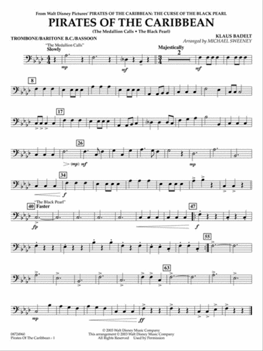 Pirates of the Caribbean Pirates of the Caribbean Concert Band scores gallery preview page 10